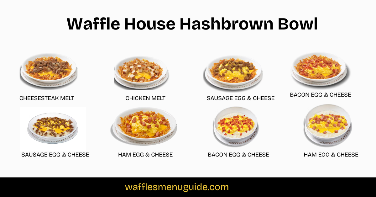 Waffle House Hashbrown bowl Menu with Price
