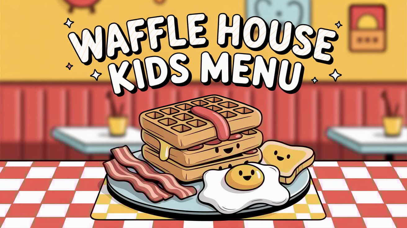 Waffle House Kids menu